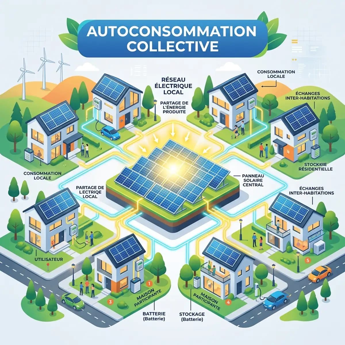 Autoconsommation Collective en 2026 : Le Guide Complet du Partage Local d'Énergie