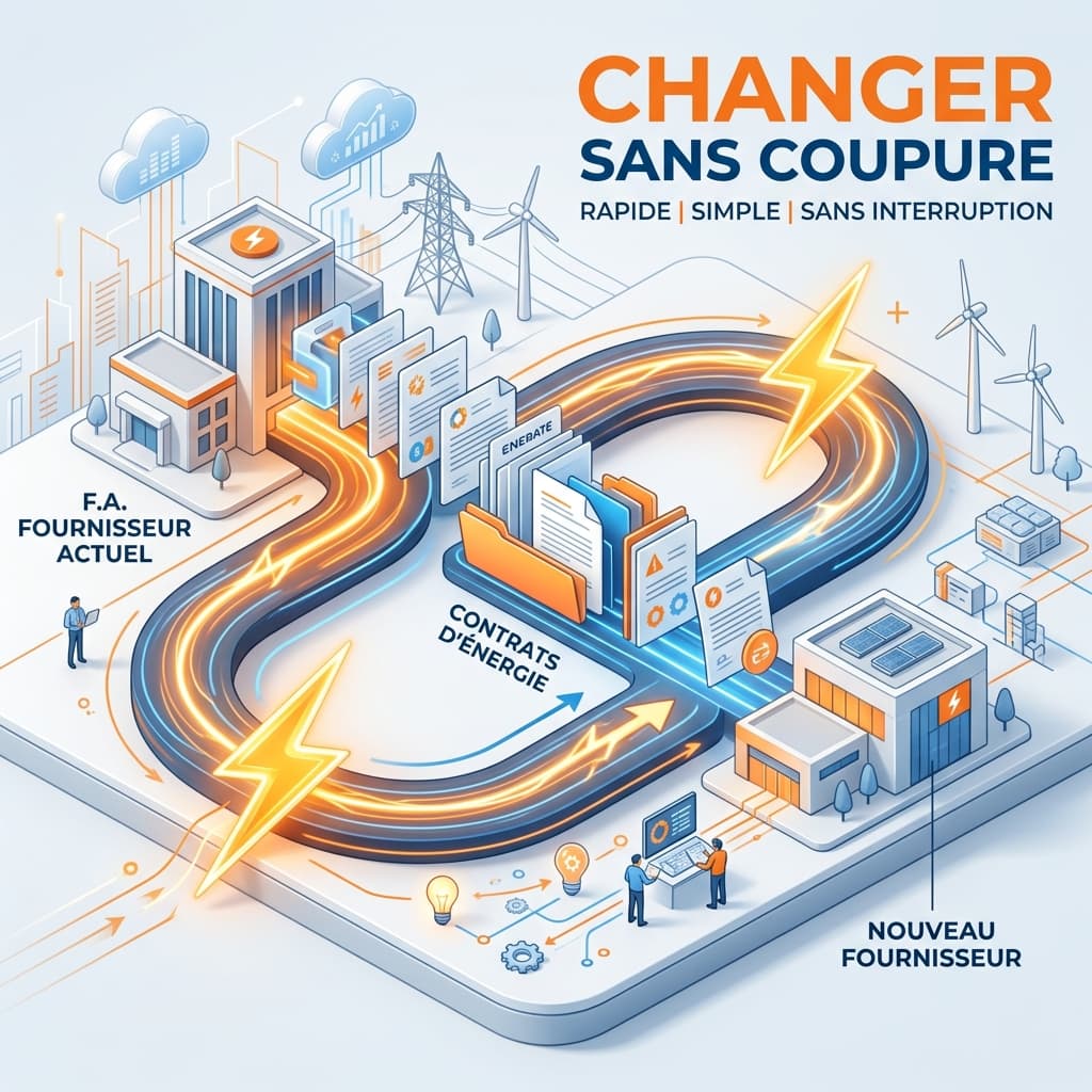 Changement de fournisseur d'énergie : démarches et guide sans coupure