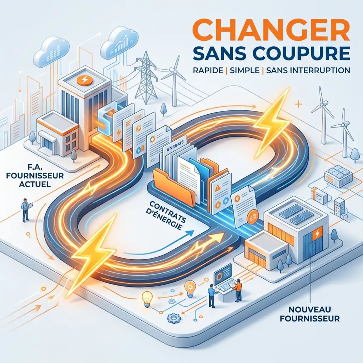 Changement de fournisseur d'énergie : démarches et guide sans coupure