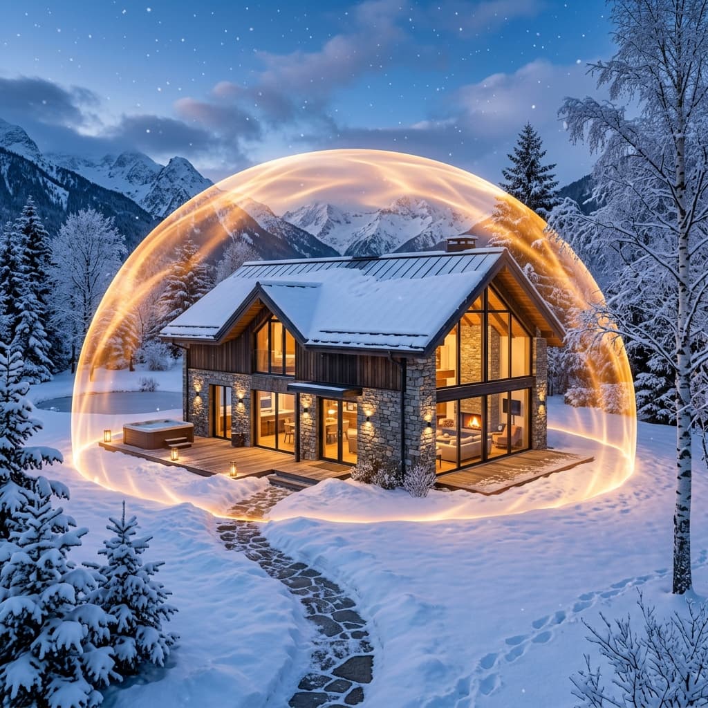 Maison parfaitement isolée contre le froid hivernal
