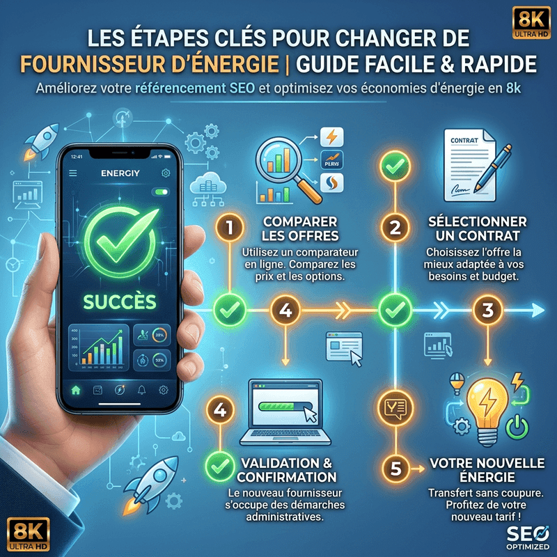Étapes pour changer de fournisseur et souscrire chez Engie expert