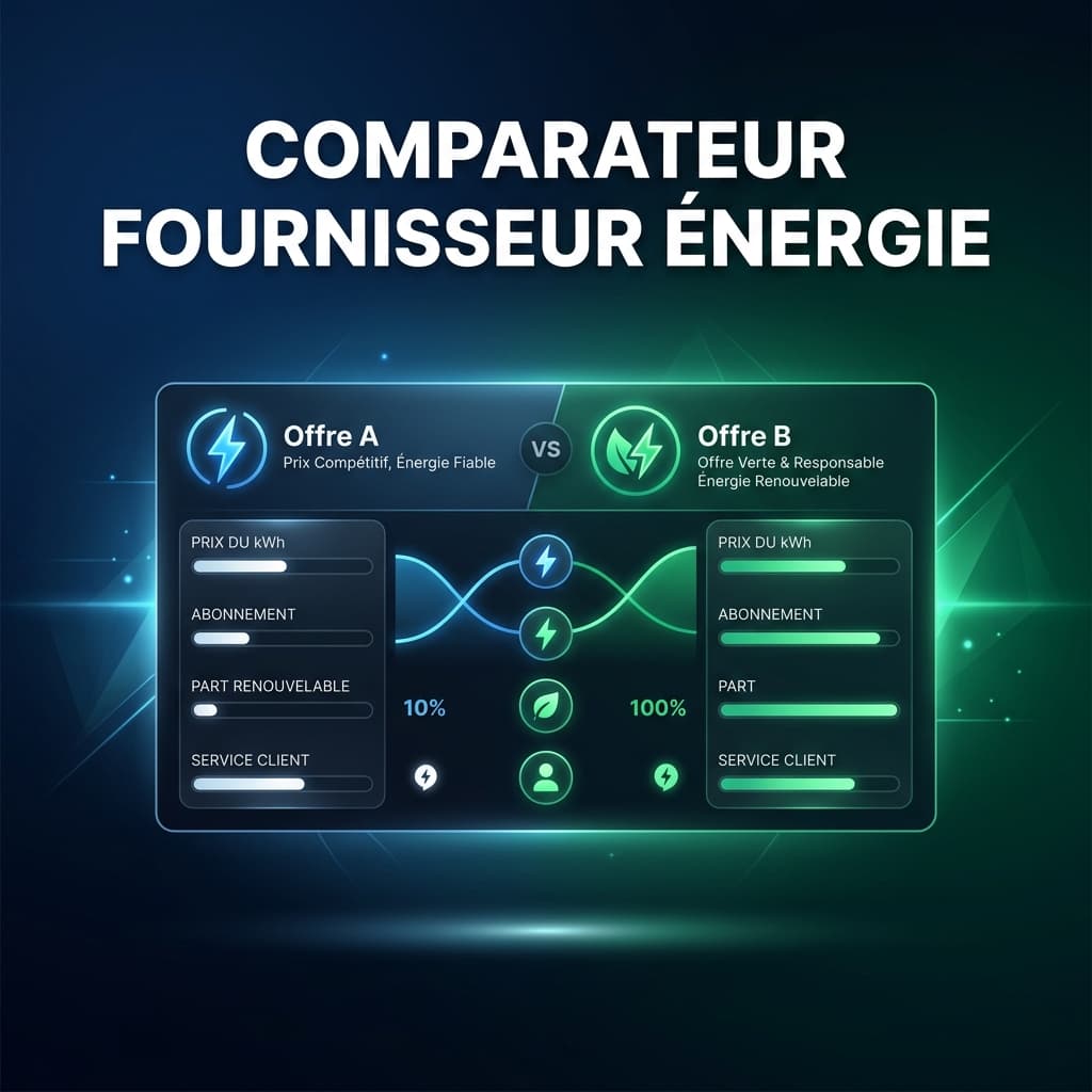 Illustration Comparateur Fournisseur d'Énergie